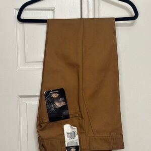 Dickies Tan Work Pants with Utility Pockets
